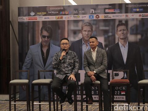 Michael Learns to Rock (MLTR) akan konser di Surabaya pada Rabu (19/10/2022). Kehadiran band pop rock asal Denmark ini akan menjadi obat rindu bagi fans di Kota Pahlawan.
