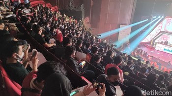 Untuk dua tim yang sudah mengamankan posisi upper bracket ada RRQ Hosh dan Onic Esports. Foto: (Panji Saputro/detikINET).