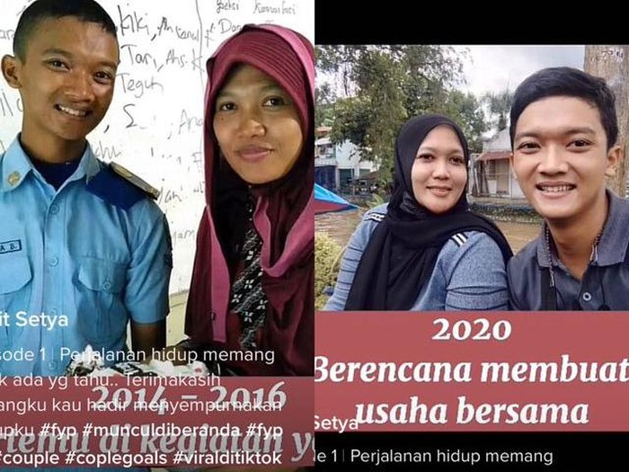 Pasangan beda usia viral di media sosial, Sigit Setya Budi dan Rini Wulandari. Pasangan beda usia viral di media sosial, Sigit Setya Budi dan Rini Wulandari.