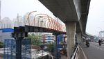 Progres Terkini Skywalk Penghubung Stasiun-Halte Kebayoran Lama