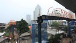 Progres Terkini Skywalk Penghubung Stasiun-Halte Kebayoran Lama