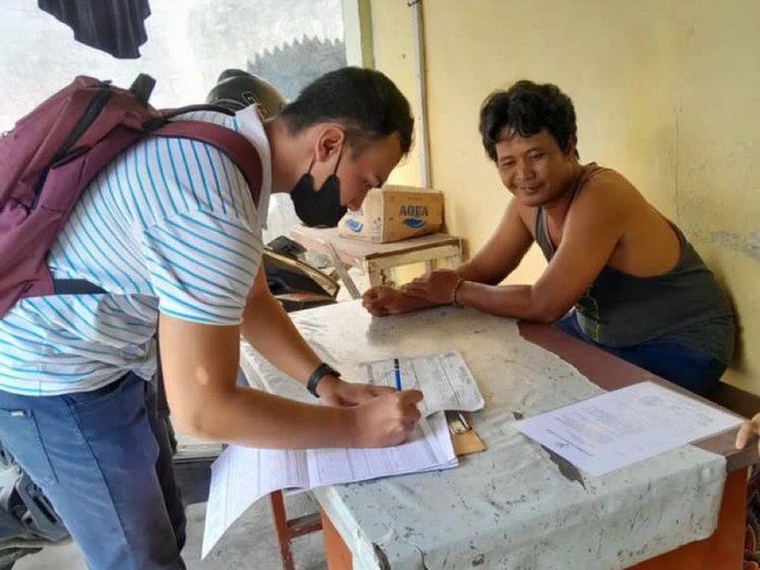 Petugas BPS Sumut saat melakukan pendataan (Foto: Istimewa)