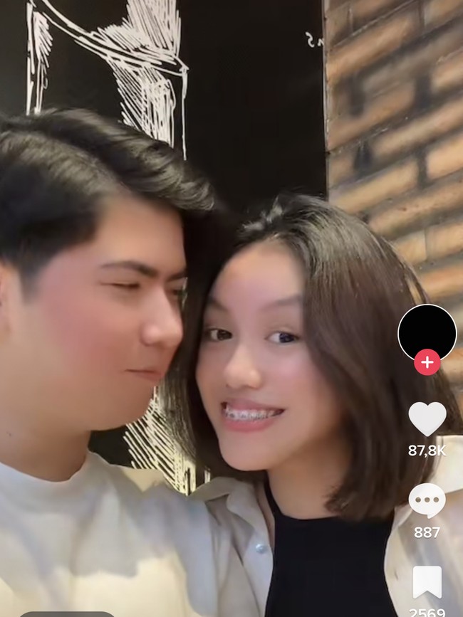 Dalam unggahan Instagramnya Laura menuliskan keterangan Always forever. Sementara Sean menulis keterangan You & Me di foto unggahannya bersama Laura. Foto: TikTok/@1auramm