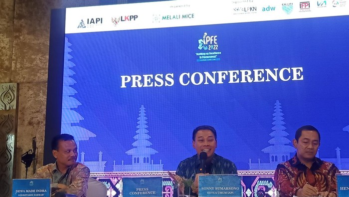 Sekda Provinsi Bali, Dewa Made Indra dalam acara Indonesia Procurement Forum & Expo (IPFE) 2022 pada Rabu (19/10/2022) di Harris Hotel & Residences Sunset Road, Badung.