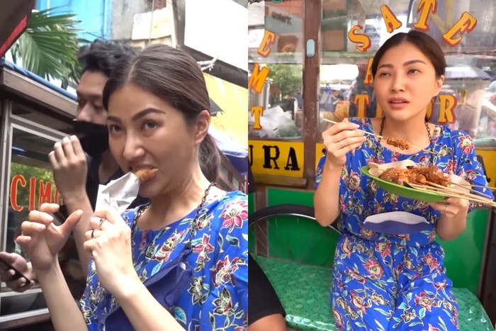 Seleb jajan di warung pinggir jalan