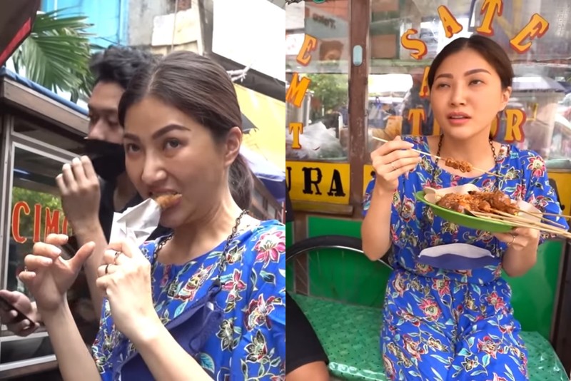 Seleb jajan di warung pinggir jalan