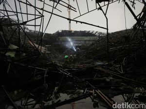 Kubah JIC Terbakar hingga Ambruk, Warga Dengar Suara Keras Bruk