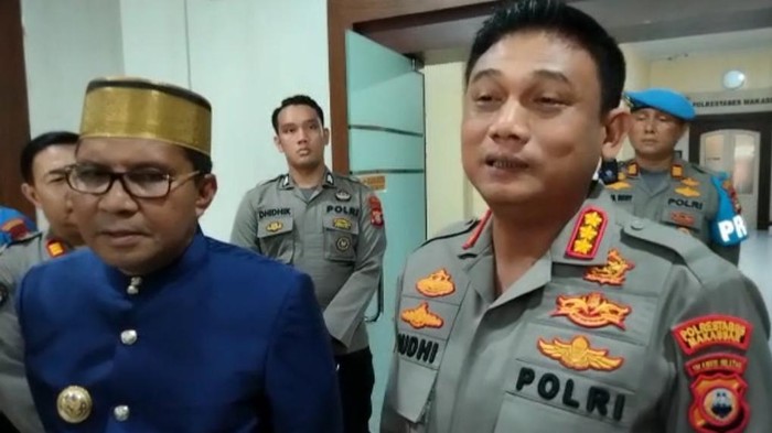 Walkot Makassar Danny Pomanto menemui Kapolrestabes Makassar Kombes Budi Haryanto.