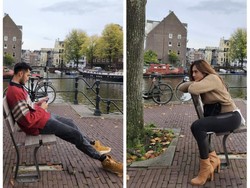 7 Foto Mesra Wulan Guritno & Sabda Ahessa Liburan ke Belanda, Bak ABG Pacaran