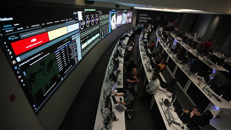 Soccer Football - Inside Qatar’s Command Center for the World Cup - Aspire Zone, Doha, Qatar - October 6, 2022 General view during a tour of the Command Centre REUTERS/Hamad I Mohammed
