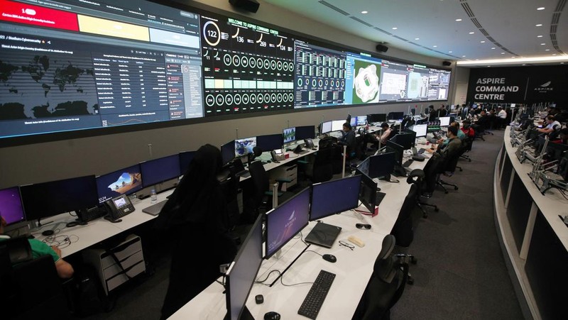 Soccer Football - Inside Qatar’s Command Center for the World Cup - Aspire Zone, Doha, Qatar - October 6, 2022 General view during a tour of the Command Centre REUTERS/Hamad I Mohammed