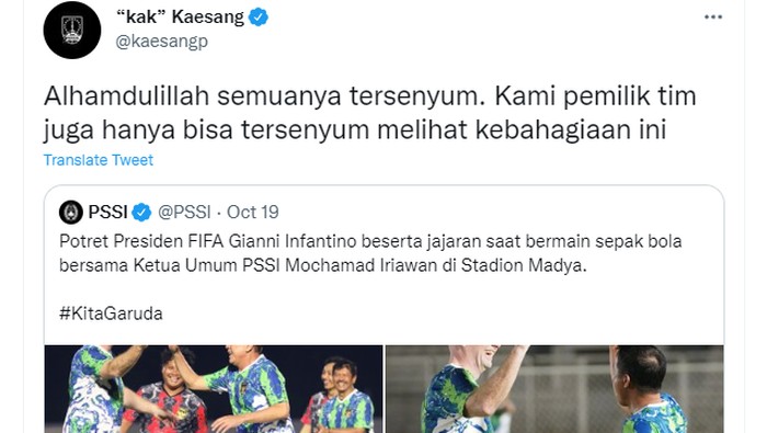 Dirut Persis Solo sindir fun football PSSI-FIFA