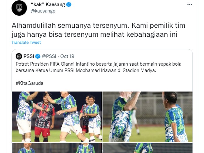 Dirut Persis Solo sindir fun football PSSI-FIFA