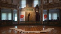 Nah di altar inilah biasanya murid para Darwis yang menggelar upacara Sema, dimana Tarian Sufi akan dipentaskan. Sayang saat ke sini, detikTravel tidak bisa menyaksikan upacara Sema karena baru akan dipentaskan di malam hari. (Wahyu Setyo/detikTravel)