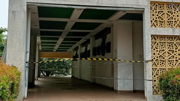 Kondisi terkini Masjid Islamic Center Jakarta, Kamis (20/10/2022)-(Karin-detikcom)