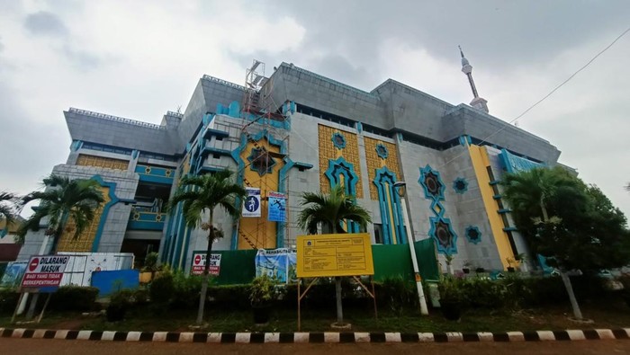 Kondisi terkini Masjid Islamic Center Jakarta, Kamis (20/10/2022)-(Karin-detikcom)