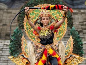 Kompetisi Kostum Nasional Miss Grand International 2022, Finalis RI Jadi Reog