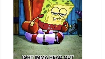 Meme Ronaldo memutuskan walkout dan ngeloyor sebelum pertandingan selesai. Foto: Twitter