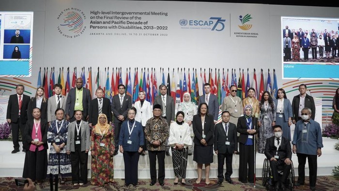 Pemerintah Indonesia memastikan komitmen memenuhi hak penyandang disabilitas dalam pertemuan tingkat tinggi Asia-Pasifik untuk penyandang disabilitas. (dok Kemensos)