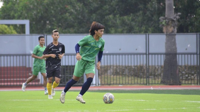 Persipa Pati saat latihan di Stadion Joyo Kusumo, Pati, Kamis (20/10/2022).