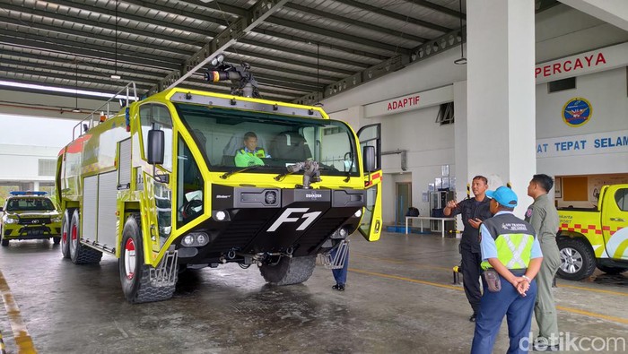 Proses simulasi penanganan insiden penerbangan di Yogyakarta International Airport (YIA),  Kulon Progo, DIY, Kamis (20/10/2022).