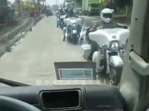 Heboh Rombongan Moge Serobot Jalur di Kabupaten Batang