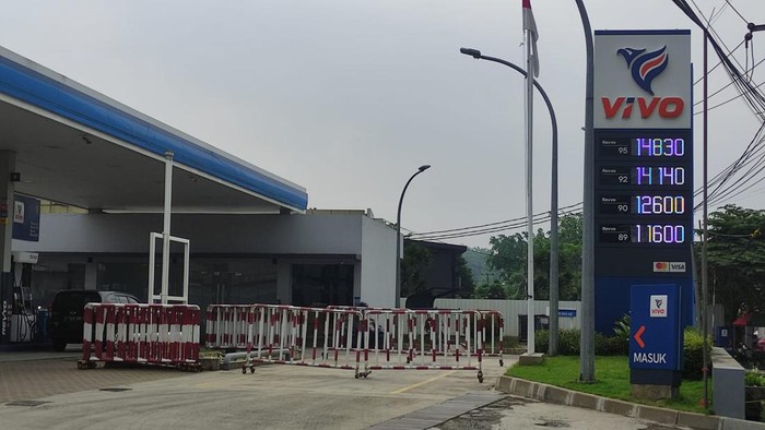 SPBU VIVO di Jalan Juanda, Bekasi, Jawa Barat. Foto: Septian Farhan Nurhuda / detikOto.