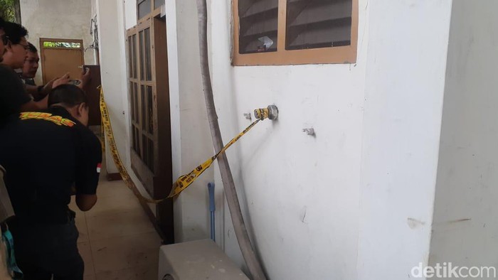 Lokasi menginap tamu hotel yang tewas.