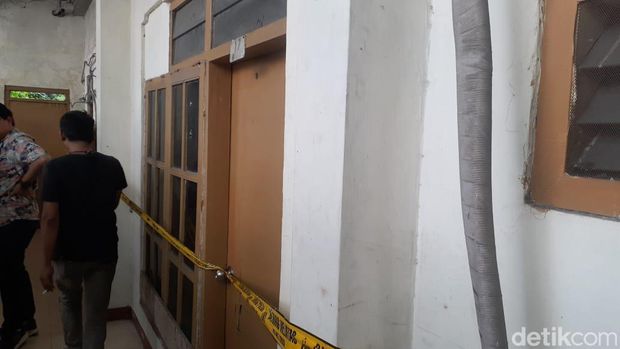 Lokasi tamu hotel tewas.