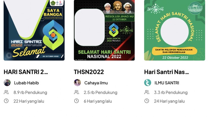 Twibbon Hari Santri Nasional 2022