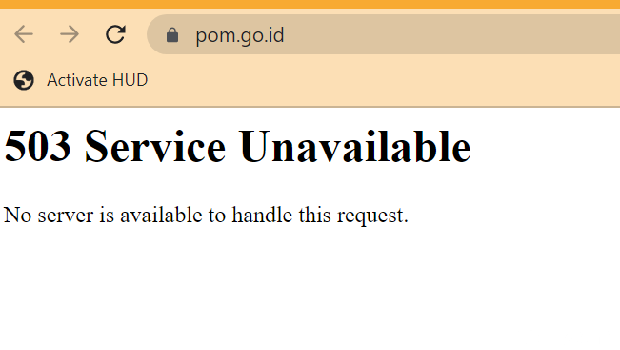 Website BPOM Tak Bisa Diakses usai pengumuman obat sirup terkontaminasi etilen glikol di atas batas aman.