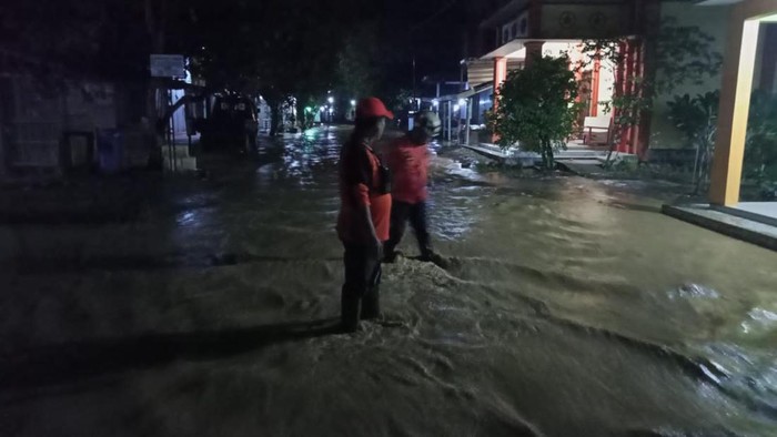 Banjir di Kecamatan Tambakromo Pati, Jumat (21/10/2022).