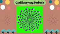 Soal terakhir. Coba cari ikan yang berbeda. (Foto: Irene Putri Wibowo/detikHealth)