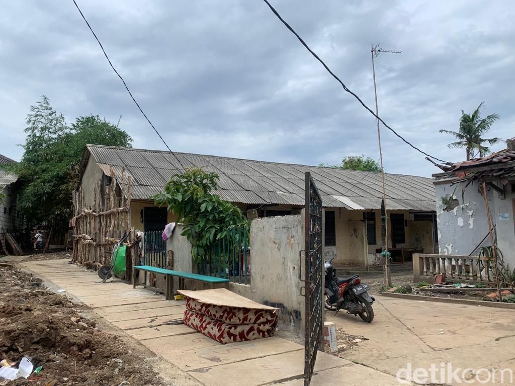 Got antibanjir atau sodetan di lingkungan permukiman Waduk Haji Dogol, Gang Statistik, Pondok Bambu, Duren Sawit, Jakarta Timur, 21 Oktober 2022. (Mulia Budi/detikcom)
