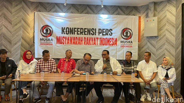Konferensi pers Musyawarah Rakyat Indonesia (Musra) oleh gabungan relawan Jokowi. (dok. istimewa)