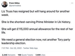 Meme Kocak Liz Truss Jadi PM Inggris Terpendek Sepanjang Masa