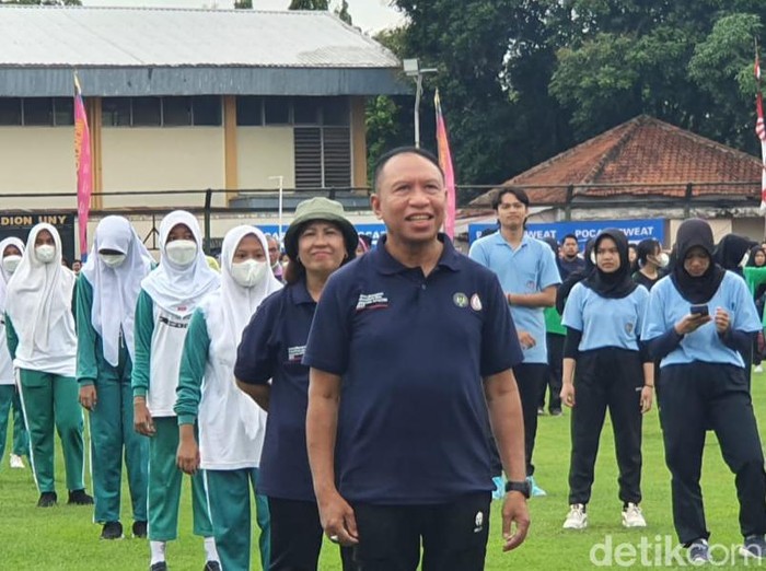 Menteri Pemuda dan Olahraga (Menpora) RI Zainudin Amali saat di kompleks Kampus UNY, Sleman, DIY, Jumat (21/10/2022).