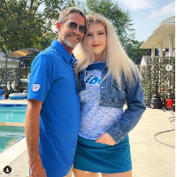 Nicole Downs saat ini berusia 22 tahun, sedangkan kekasihnya Michael sudah berumur 54 tahun. Keduanya pacaran sejak 2018 dan masih langgeng hingga kini meski terpaut usia 32 tahun. Foto: Dok. Instagram nicoledownns