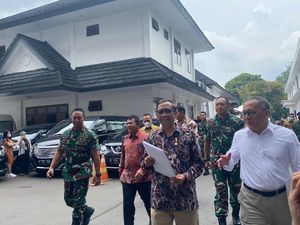 Pertemuan Mahfud dengan Panglima-Wamenhan Bahas Alutsista