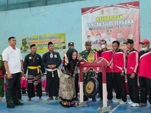 Bupati Tulang Bawang Buka Kejuaraan Pencak Silat APDESI CUP 2022