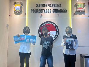 Pengedar Narkoba di Surabaya Diringkus, 246 Gram Sabu-536 Ekstasi Disita