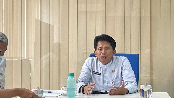 Plt Kepala Suku Dinas Lingkungan Hidup Jakpus Edy Mulyanto (Silvia-detikcom)