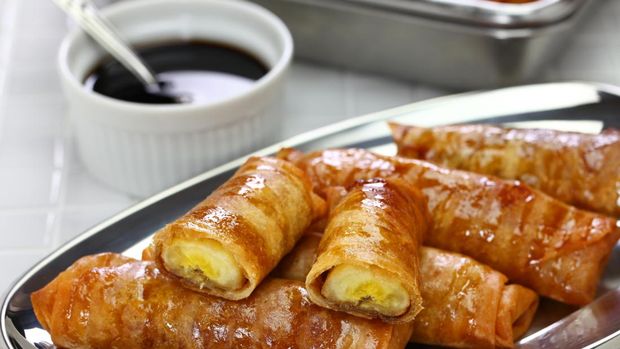 Resep Lumpia Pisang Karamel