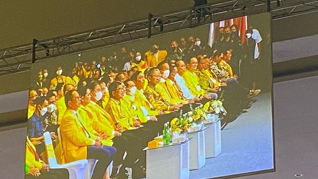 Suasana HUT ke-58 Partai Golkar.