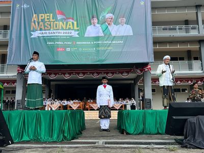 Potret Apel Hari Santri Nasional 2022 PBNU di Pesantren Tebuireng