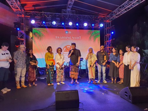 Malam penganugerahan BaliMakãrya Film Festival 2022 di Courtyard TS Suite, Seminyak, Jumat (21/10/2022) malam.