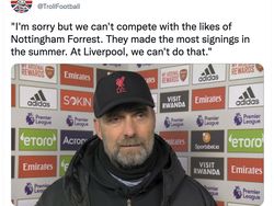 Meme Liverpool Jadi Ayam Sayur Dilibas Nottingham Forest