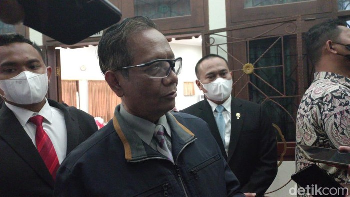 Menko Polhukam Mahfud Md di Unnes Semarang, Sabtu (22/10/2022).