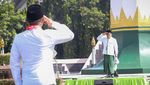 Momen Panglima Santri Pimpin Apel HSN di Jatim