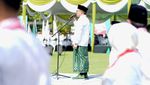 Momen Panglima Santri Pimpin Apel HSN di Jatim